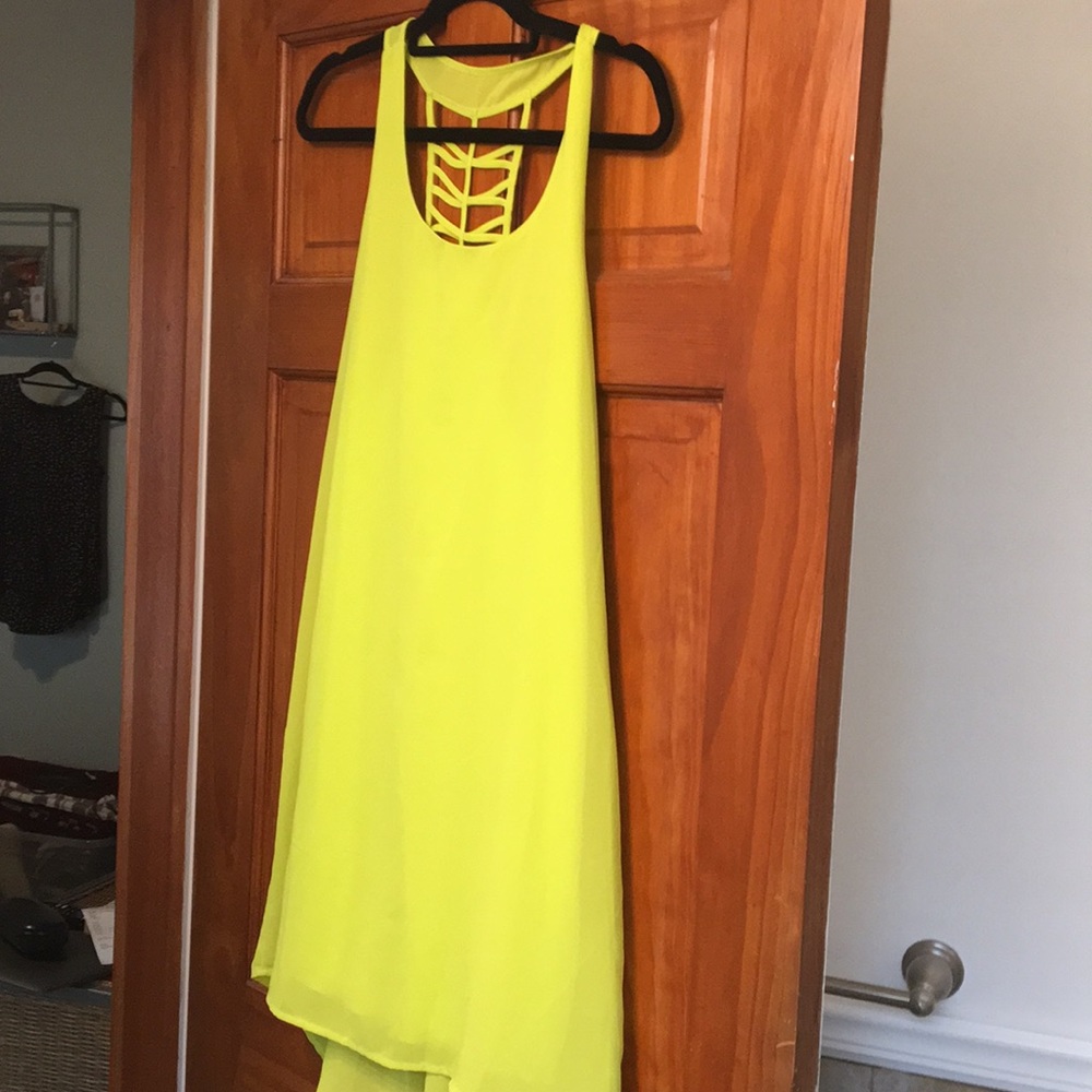 Electric yellow sun dress